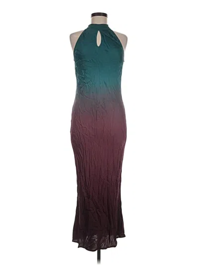 Pre-owned Yfb Cocktail Dress In Teal