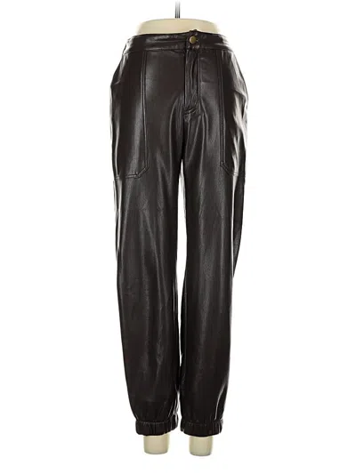 Pre-owned Yfb Faux Leather Pants In Black