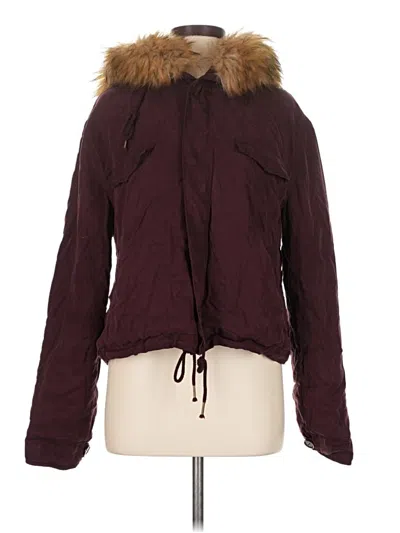 Pre-owned Yfb Jacket In Burgundy