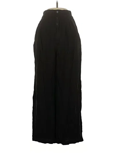 Pre-owned Yfb Linen Pants In Black