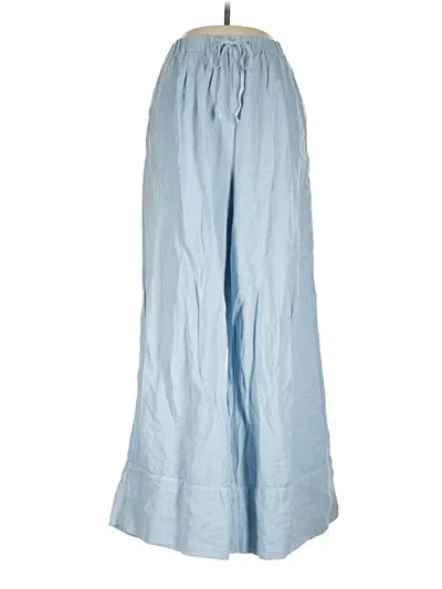 Pre-owned Yfb Linen Pants In Blue