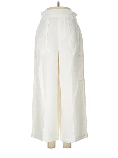 Pre-owned Yfb Linen Pants In Ivory