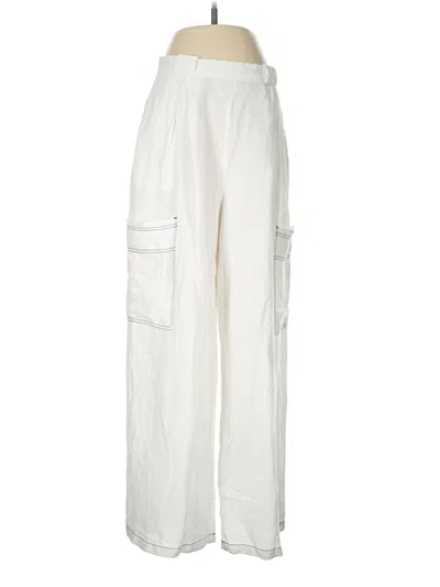 Pre-owned Yfb Linen Pants In White