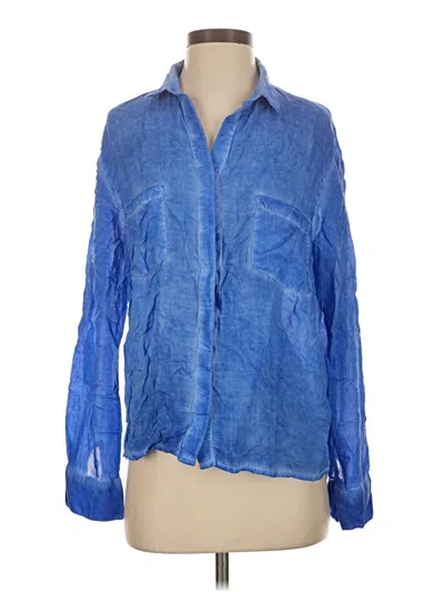 Pre-owned Yfb Long Sleeve Blouse In Blue