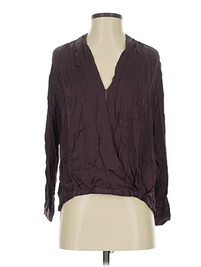 Pre-owned Yfb Long Sleeve Blouse In Purple