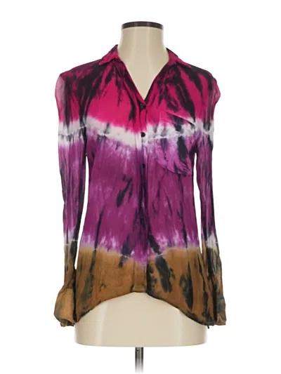 Pre-owned Yfb Long Sleeve Blouse In Purple
