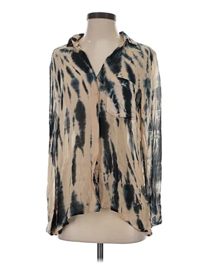 Pre-owned Yfb Long Sleeve Blouse In Tan