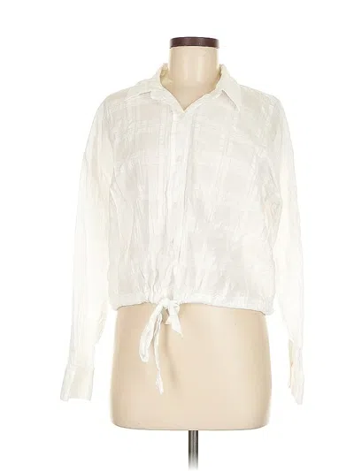 Pre-owned Yfb Long Sleeve Blouse In White