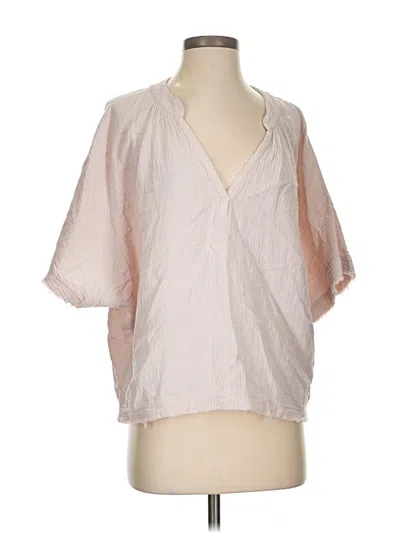 Pre-owned Yfb Short Sleeve Blouse In Pink