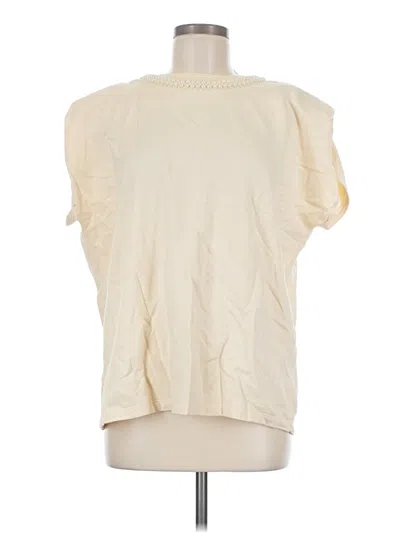 Pre-owned Yfb Short Sleeve Turtleneck In Ivory