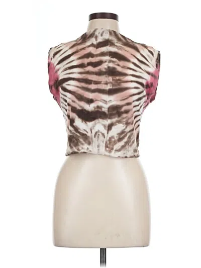 Pre-owned Yfb Sleeveless Blouse In Brown