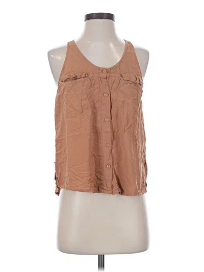 Pre-owned Yfb Sleeveless Blouse In Brown