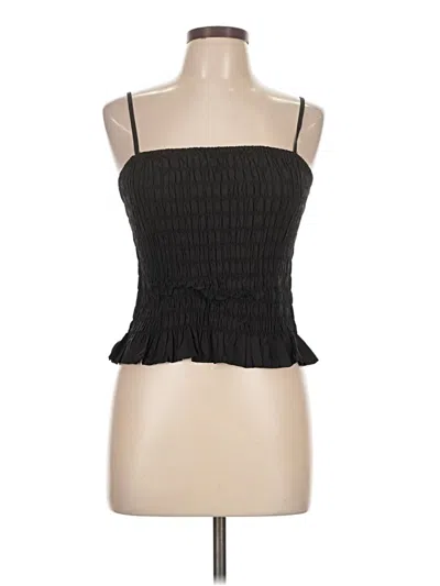 Pre-owned Yfb Sleeveless Top Black Strapless Neckline Tops