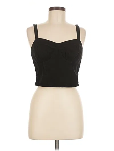 Pre-owned Yfb Sleeveless Top Black Sweetheart Neckline Tops