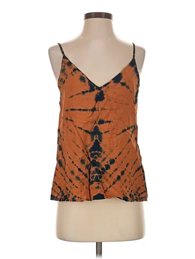 Pre-owned Yfb Sleeveless Top Orange Halter Neckline Tops