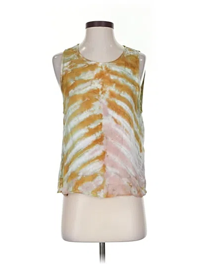 Pre-owned Yfb Sleeveless Top Yellow Halter Neckline Tops