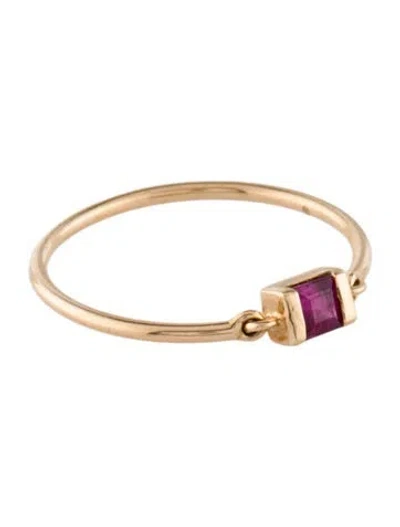 Pre-owned Yi Collection 14k Ruby Cocktail Ring In Multi