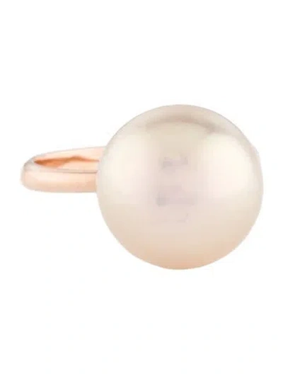 Pre-owned Yi Collection 18k Pearl Cocktail Ring In Multi