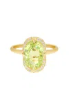 Yi Collection 18k Yellow Gold Chrysoberyl And Diamond Ring
