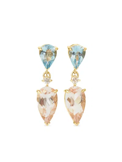 Yi Collection 18k黄金多宝石耳环 In Gold