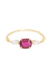 Yi Collection 18k Yellow Gold Ruby And Diamond Ring In Red