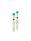 Yi Collection 18k Yellow Gold Shanghai Multi-stone Earrings In Gold
