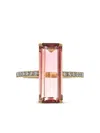 Yi Collection 18k Yellow Gold Supreme Diamond And Pink Tourmaline Ring In Gold