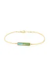 Yi Collection 18k Yellow Gold Tourmaline Bangle In Blue