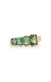 Yi Collection 18k Yellow Gold Tourmaline; Indicolite Ring In Green
