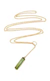 Yi Collection 18k Yellow Gold Tourmaline Necklace In Green