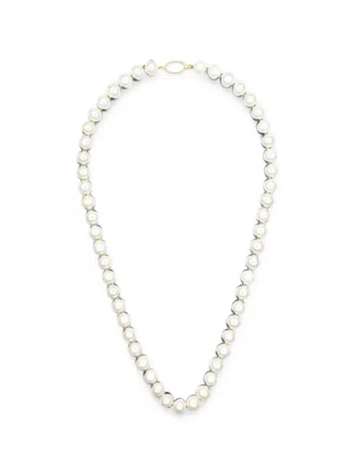 Yi Collection Freshwater Pearl Fisheye Necklace In White