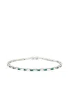 Yi Collection Platinum Aquamarine Bracelet In Metallic