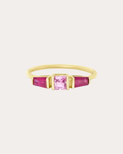 Yi Collection Women's Pink Sapphire & Ruby Lacroix Ring