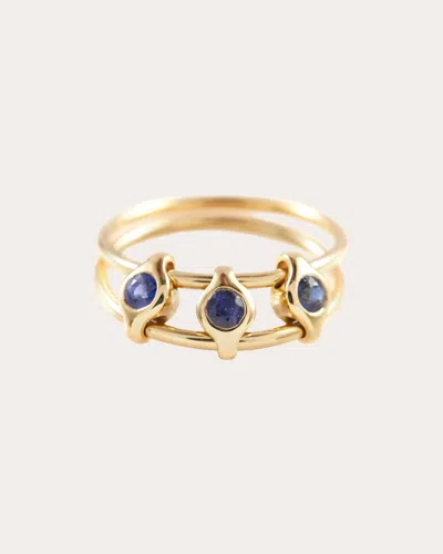 Yi Collection Women's Sapphire & 18k Gold Orbit Ring