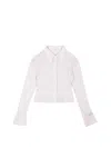 Yibri Women's Neutrals Fitted Jersey Shirt- Nude