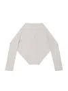 Yibri Women's Neutrals Reversible Cropped Cardigan -nude