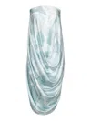 Yibri Women's Water Lily Printed Strapless Drape Dress In Blue