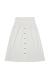 Yibri Women's White Jersey Knit Skirt