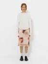 Yibri Women's White Reversible Cropped Cardigan