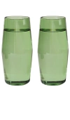 Yield Century Glass 16oz Set In Verde