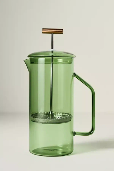 Yield Glass French Press In Green