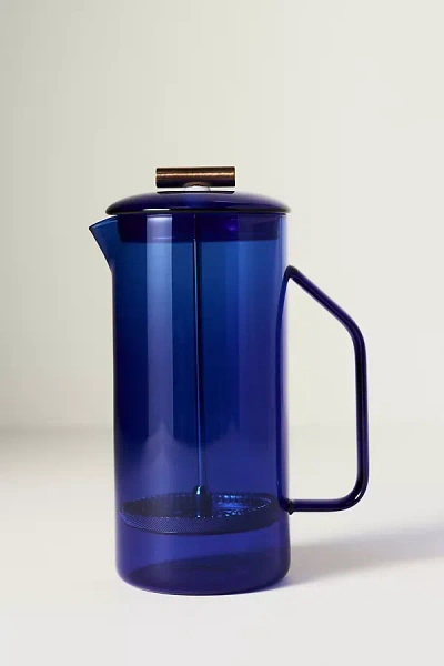 Yield Glass French Press In Blue