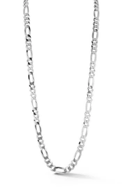 Yield Of Men 11mm Figaro Chain Necklace In White