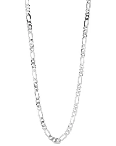 Yield Of Men 18k Over Silver 7mm Figaro Chain Necklace
