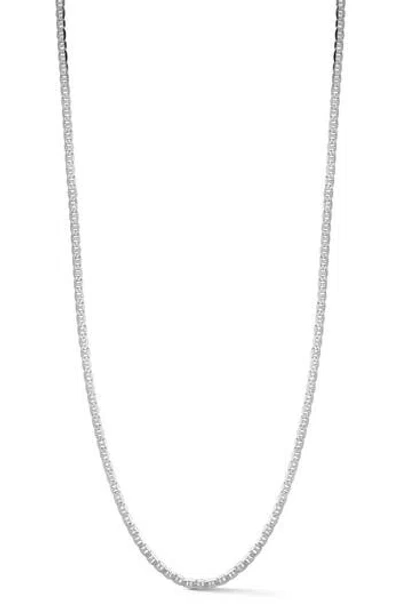 Yield Of Men 4mm Mariner Chain Necklace In Silver