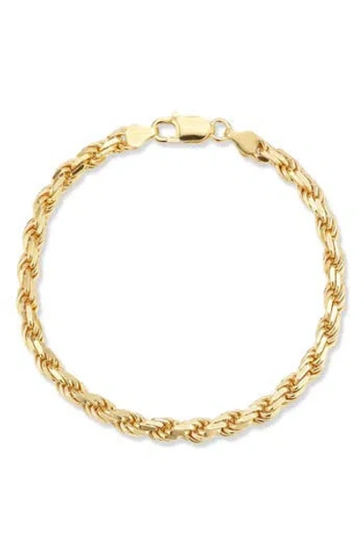 Yield Of Men 5mm Rope Chain Bracelet In Neutral