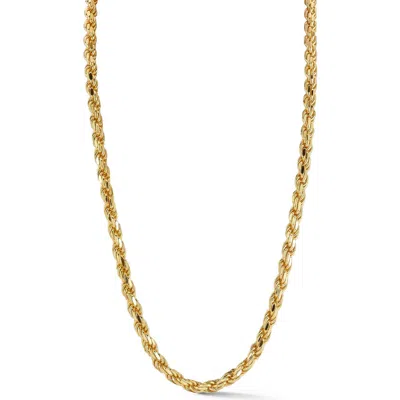 Yield Of Men 5mm Rope Chain Necklace In Gold