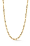 Yield Of Men 6mm Figaro Chain Necklace In Gold