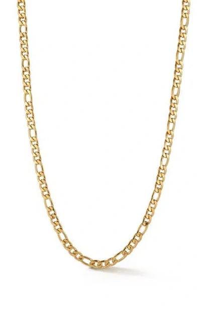 Yield Of Men 6mm Figaro Chain Necklace In Gold