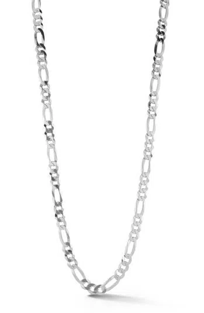 Yield Of Men 7mm Figaro Chain Necklace In Silver